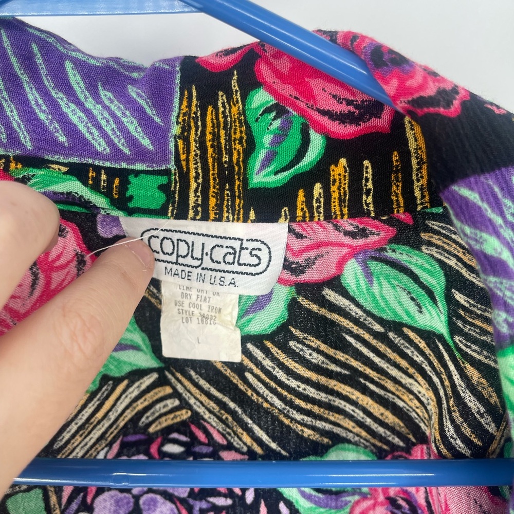 Vibrant Floral Patterned Blazer - image 5